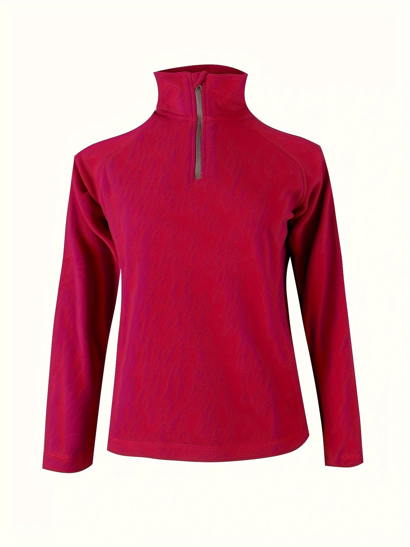 Women's Fleece Winter Jacket Half Zip Long Sleeve