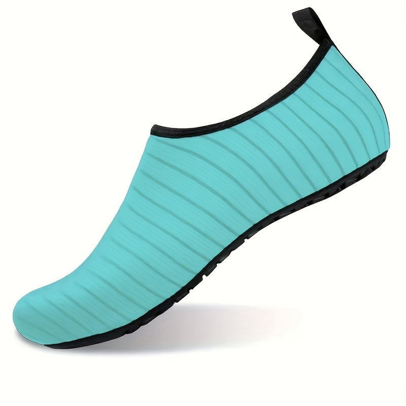 Quick Dry Slip On Elastic Barefoot Water Shoes Non Slip Lightweight Comfortable