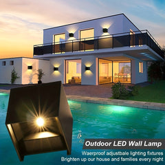SUNMEIYI 12W LED Wall Light Outdoor Waterproof IP65 Porch Garden Wall Lamp