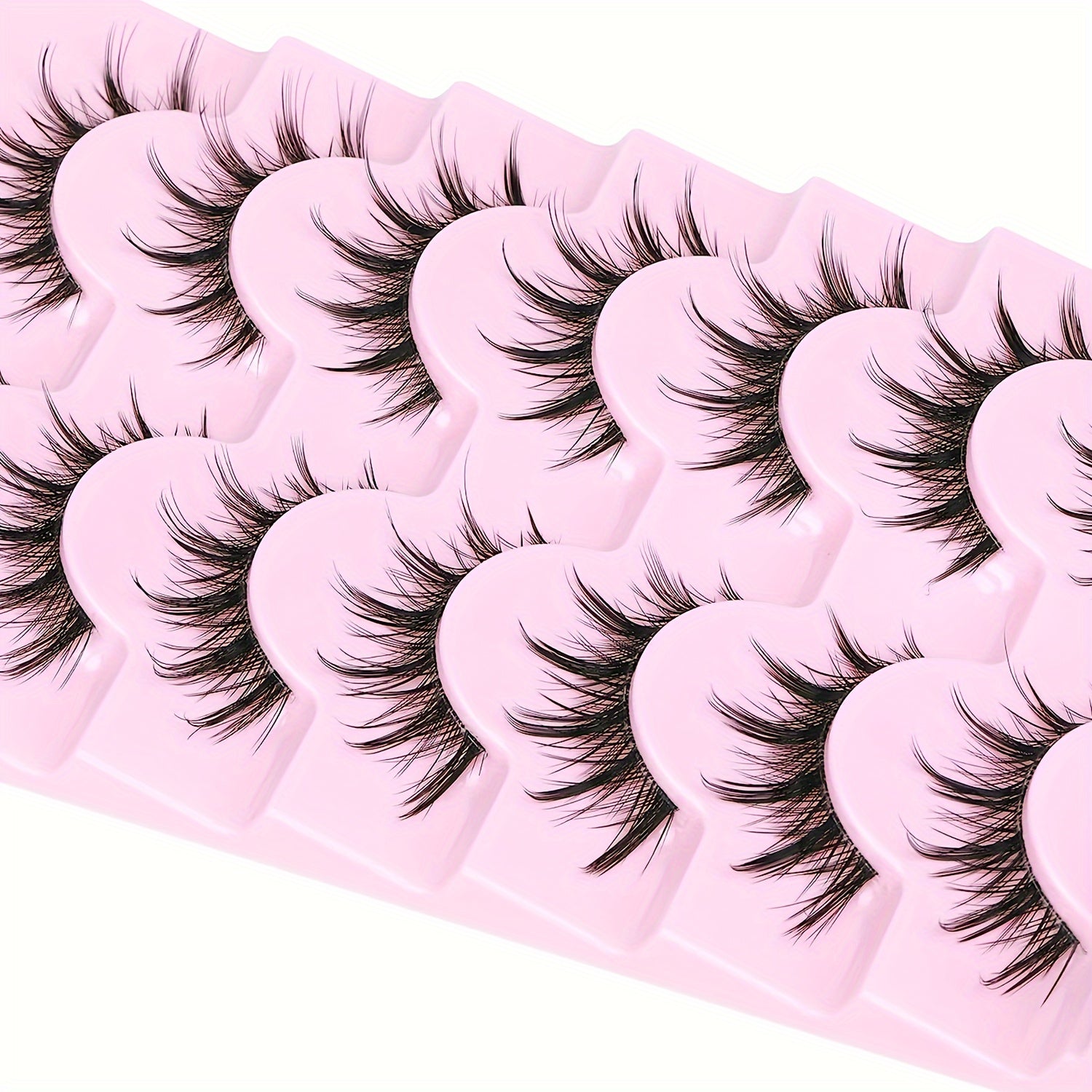 Natural Look Anime Lashes Cosplay False Eyelashes 3D Wispy Eyelashes