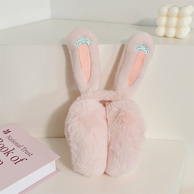 Cartoon Rabbit Ear Hair Warmers for Women