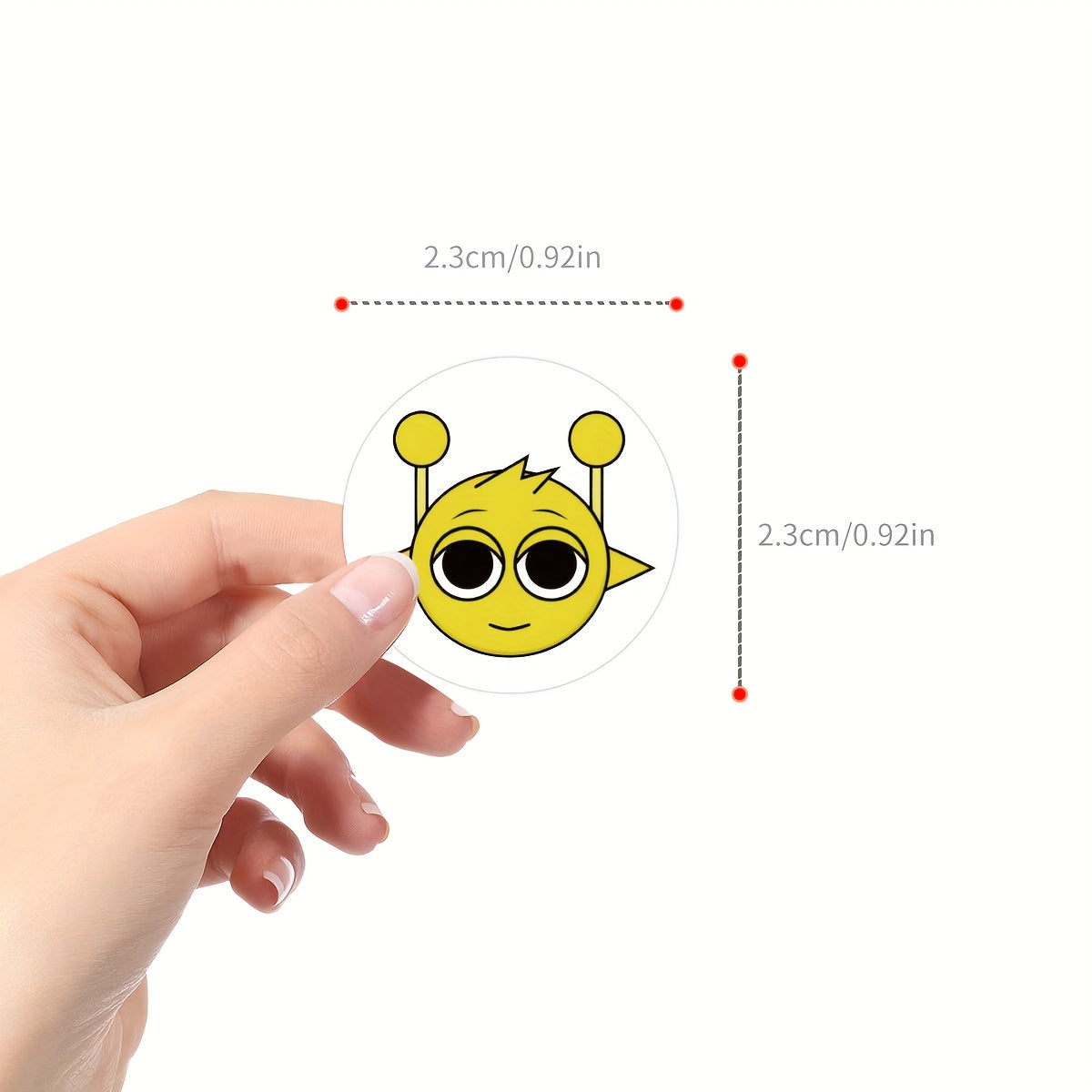 500pcs Round Tape Sticker Sprunki Game Stickers Roll Vinyl Stickers