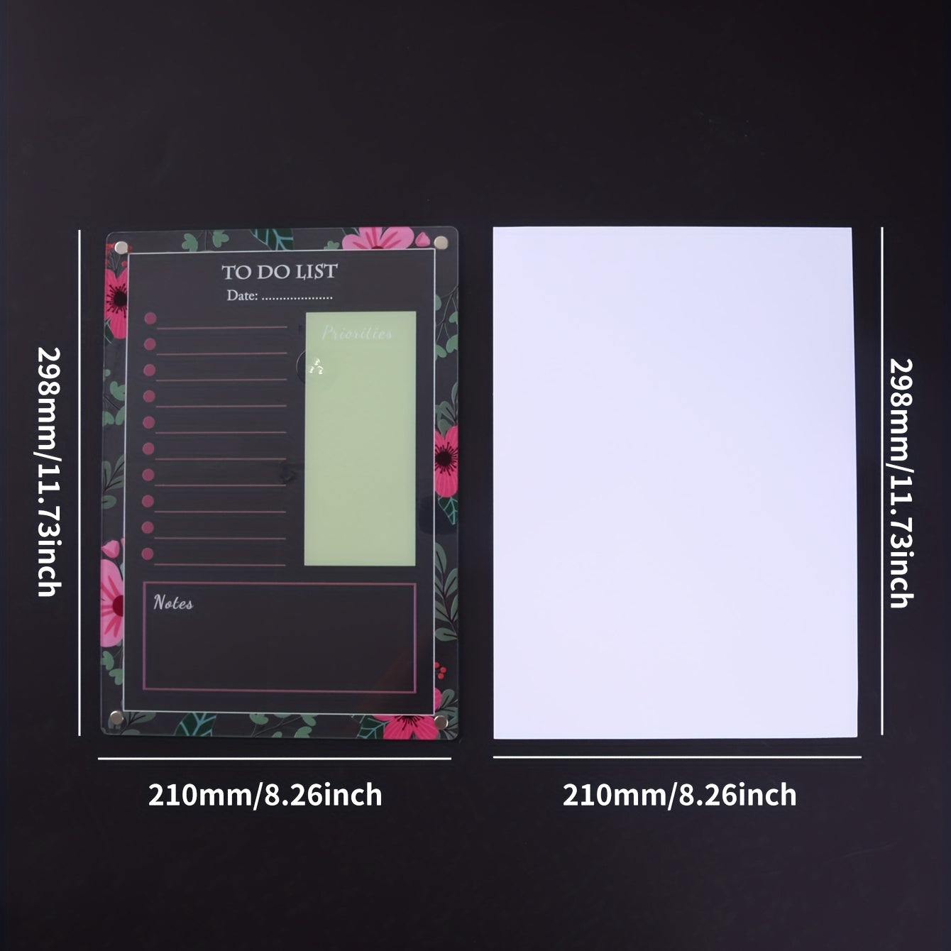 Small 3D Flower Series Planning Board with Magnets & Pens