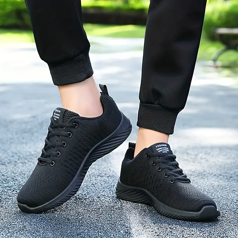 Men's Lace-Up Sneakers Lightweight Athletic Shoes