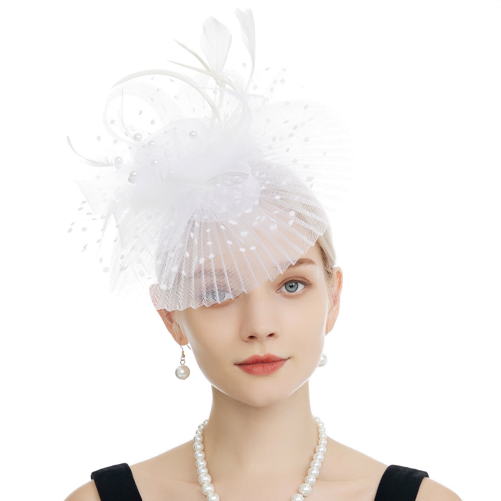 Feather Ruffle Holder Horse Party Banquet Headwear