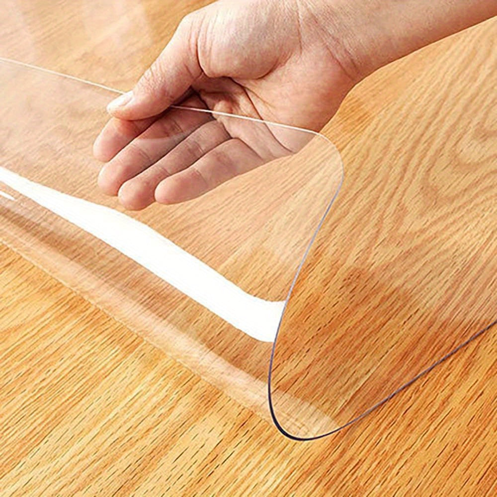 Clear Desk Pad Table Protector Plastic Cover for Desk - Transparent