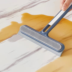 3-in-1 Glass Cleaning Brush with Squeegee Handle