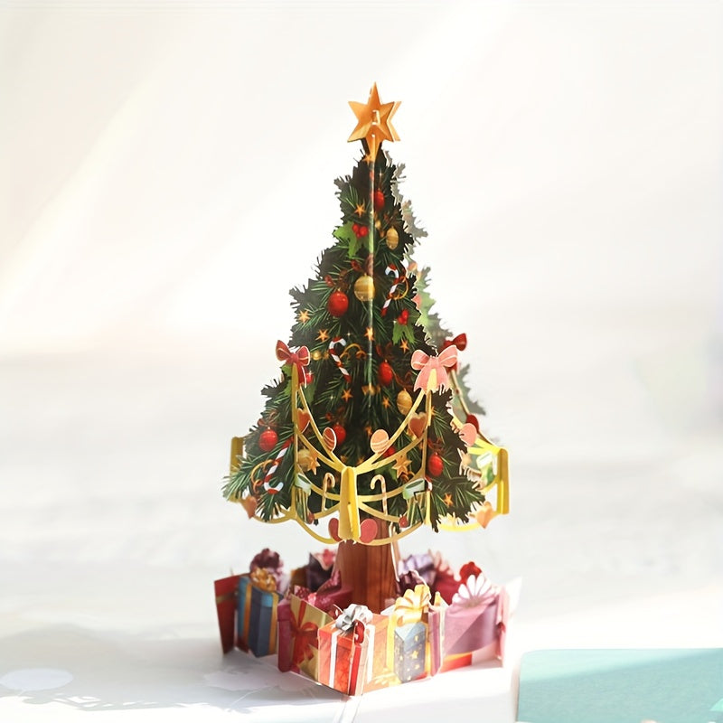3D Christmas Greeting Card Creative Gift Christmas Tree Card Student Activity