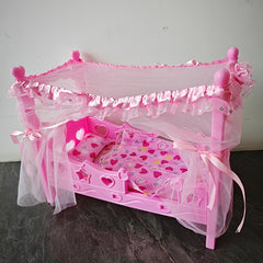 Pink Fantasy Doll Bed Playhouse Toy Ideal Gift