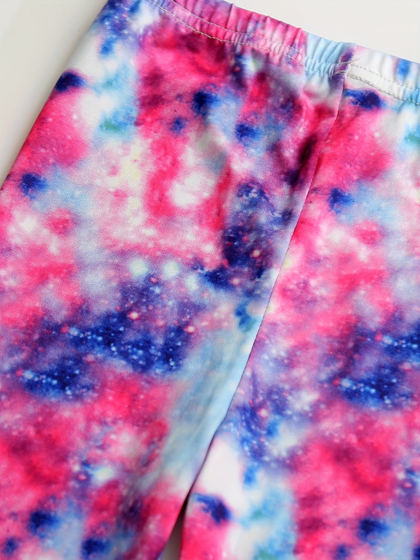 4 Packs Girls Starry Sky Pattern Leggings Stretch Sport Pants