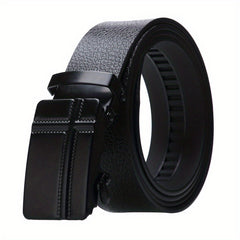 Men's Automatic Buckle Business Belt Square Buckle