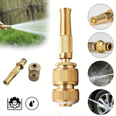 Adjustable Pressure Washer Garden Tool Sprinkler Brass Nozzle Water Gun