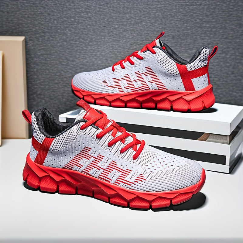  Men's Breathable Sneakers Comfy Non Slip Soft Sole Shoes