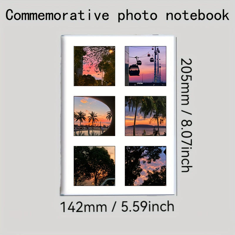 Customizable Photo Waterproof Notebook Soft Cover Journal with 6 Photo Inserts