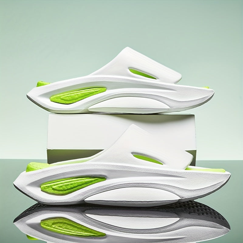Men's Non Slip Slides Casual Slippers Open Toe Pillow Shoes