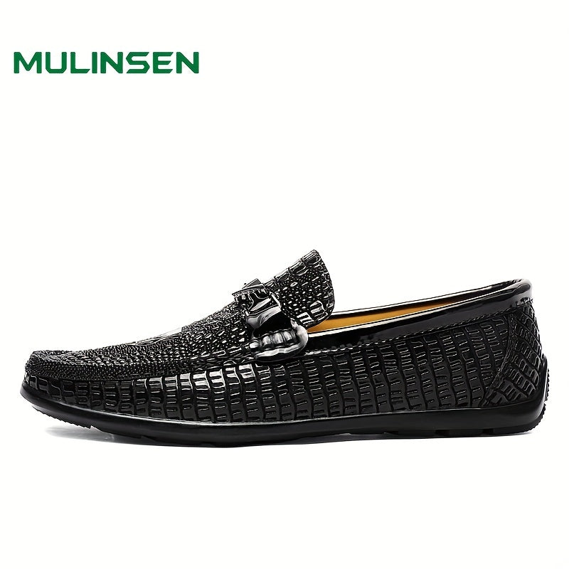 Men's Reptile Loafer Shoes Non-slip Slip On Spring Summer