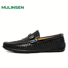 Men's Reptile Loafer Shoes Non-slip Slip On Spring Summer