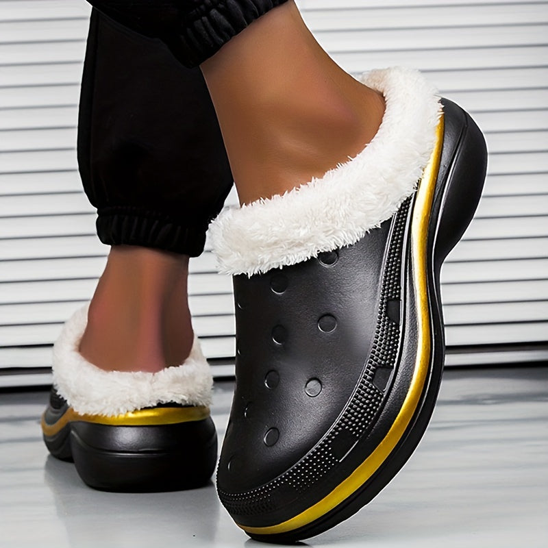 Women's Warm Hole Shoes Comfortable Thickened Casual Outdoor Shoes