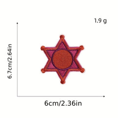 12pcs Cowgirl Iron On Patches Sew On Embroidered Applique Repair Patch
