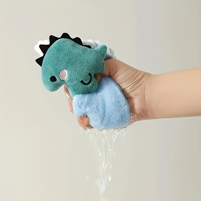 Cartoon Fingertip Towel Soft Absorbent with Hanging Loop for Bathroom