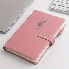 160 Pages Leather Buckle Soft Leather A5 Notebook