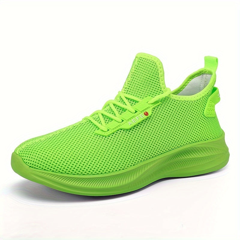 Men's Breathable Sneakers Comfy Non Slip Lace Up Shoes