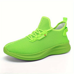 Men's Breathable Sneakers Comfy Non Slip Lace Up Shoes