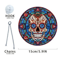 Halloween Skull Window and Door Decor