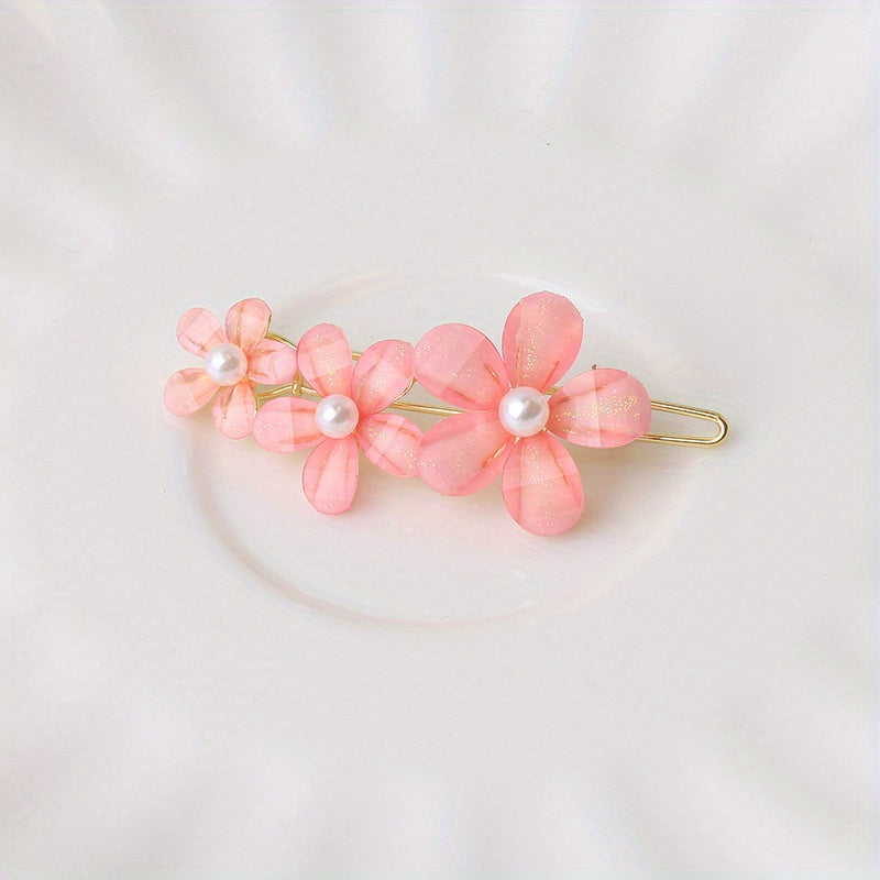Flower Bobby Pin Back Head Clip Side Clip Bangs Clip Hair Accessories
