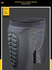 Breathable 3D Hip Padded Impact Shorts for Skating