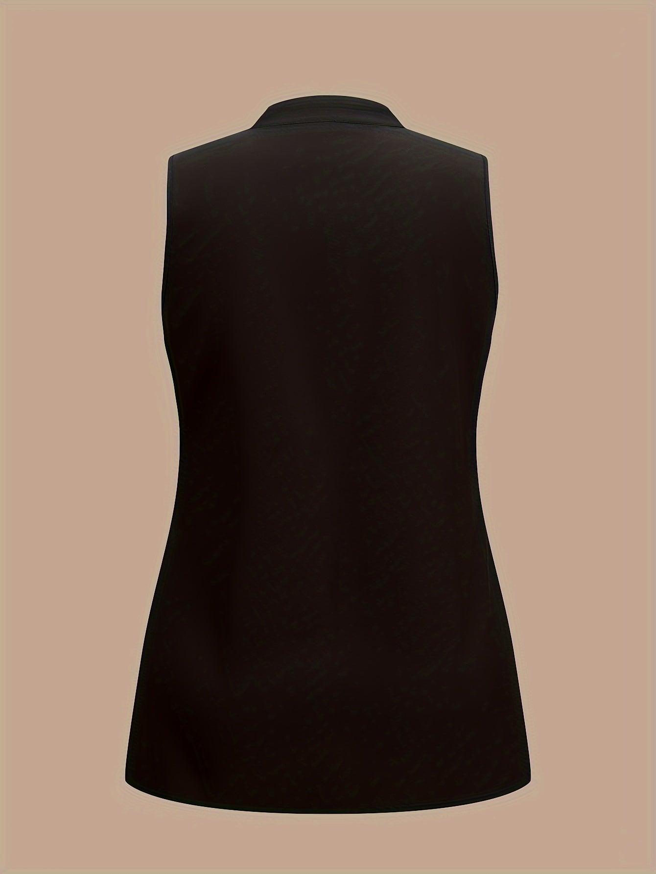  Solid Notched Neck Tank Top