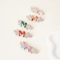 Butterfly Horizontal Clip Lady High End Style Hair Clip Spring Clip