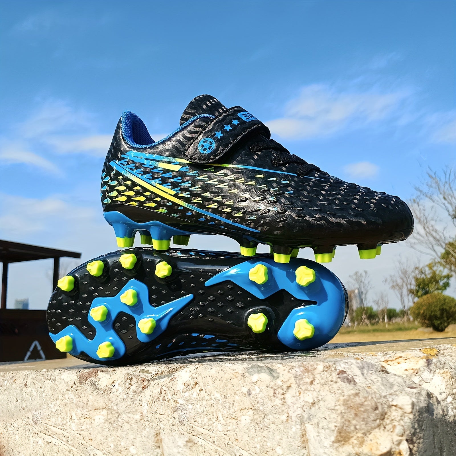 Boys Non Slip Football Cleat With Spikes Outdoor Soccer Cleats