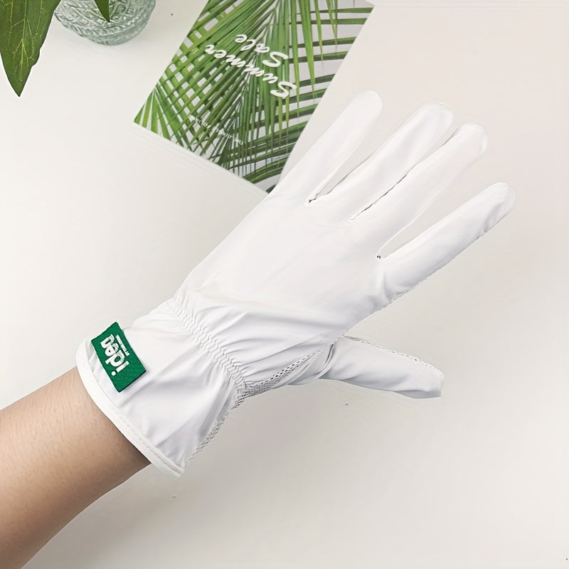 Breathable Cycling Driving Gloves - UV Protection Slipproof Short Summer Gloves