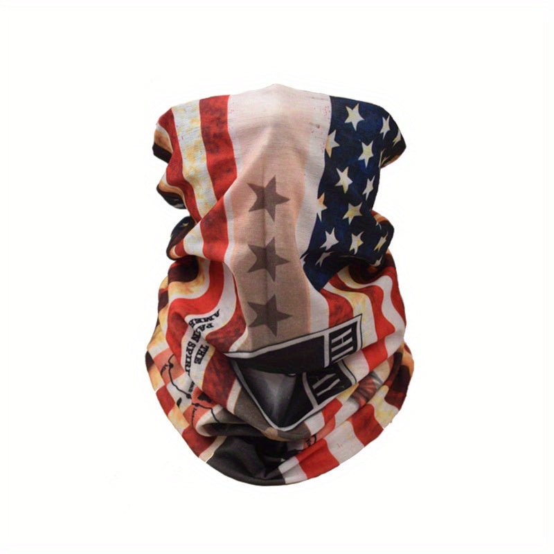 American Flag Turban Hip Hop Riding Mask Unisex Sunscreen Bandana