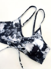  Tie Dye Lace Bikini & Cover Up Set