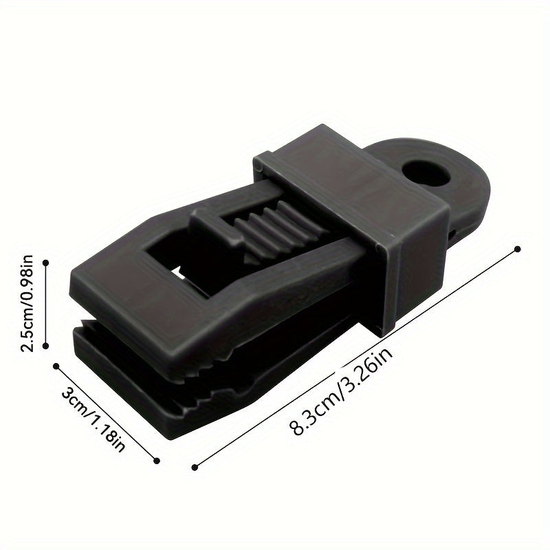 10pcs Tent Canopy Clips Outdoor Wind Rope Fixed Clips Camping Accessories