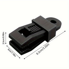 10pcs Tent Canopy Clips Outdoor Wind Rope Fixed Clips Camping Accessories