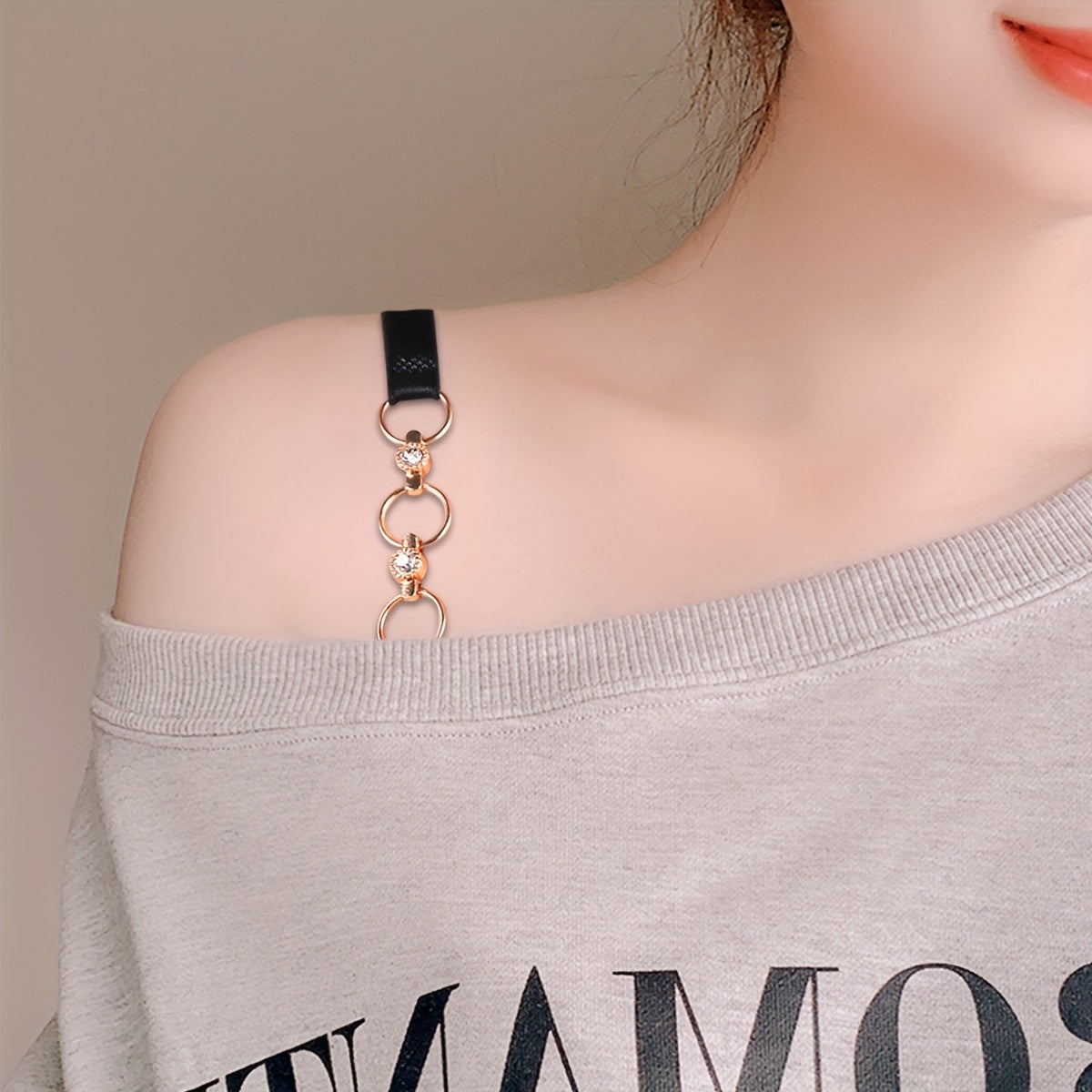 Non-slip Underwear Straps Chain Linked Shoulder Straps