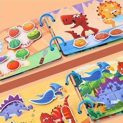 Kids' Quiet Busy Bus Sticker Puzzle Toy Book