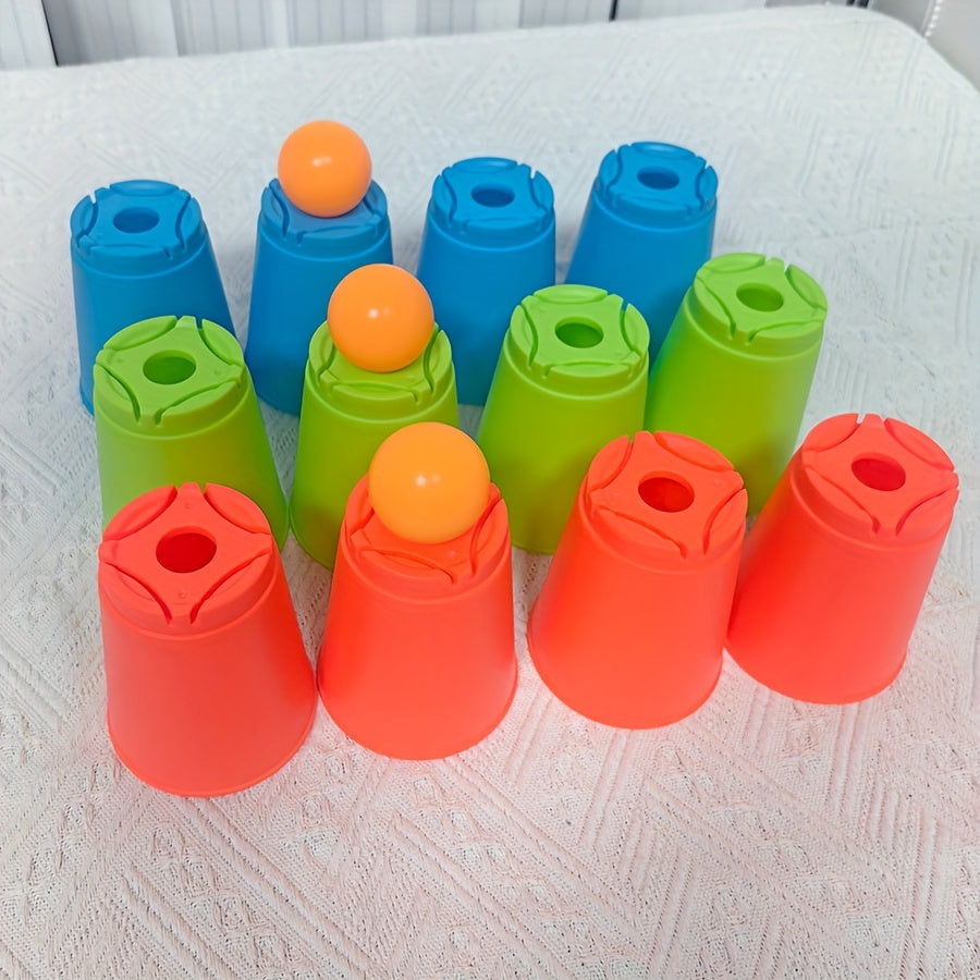 Two Player Stacking Cup Puzzle Toy Colorful Educational Game