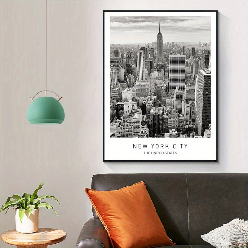 York City Urban View Canvas Painting Sofa Background Decoration