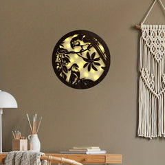 Children's Room LOVE Hanging Decoration LED Light Retro Wood Sign