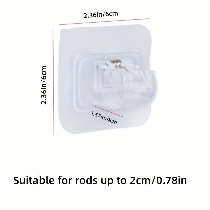 Adhesive Curtain Rod Brackets for Bathroom Hotel