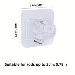 Adhesive Curtain Rod Brackets for Bathroom Hotel