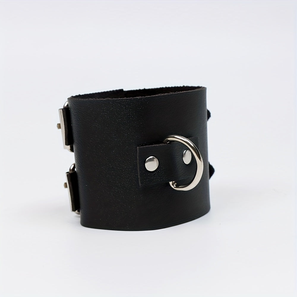 Punk Gothic Leather Wristband PU