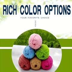 2pcs Chunky Soft Yarn for Crochet Knitting Beginners 50g Roll