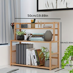 Stylish Student Desktop Bookshelf for Home Office Dormitory