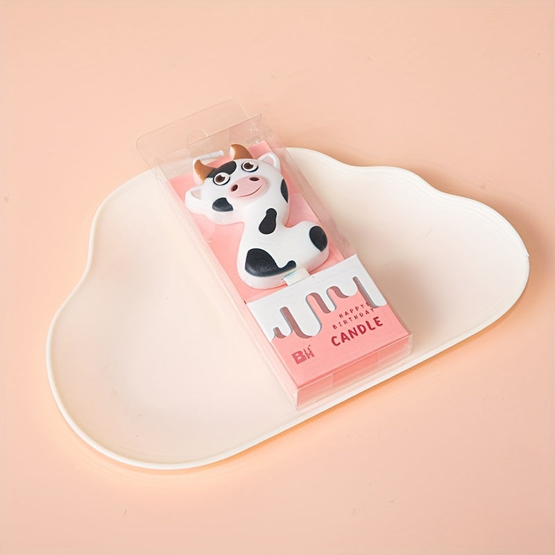 Creative Cow Number Candle Birthday Cake Decoration