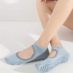Backless Yoga Socks Non-slip Fitness Dance Socks